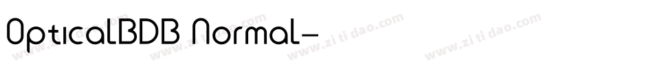 OpticalBDB Normal字体转换